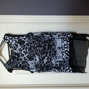 Sheer sleeveless blouse, 2X
